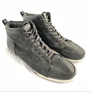 Aldo Mens Hightop Leather Sneakers 9.5M